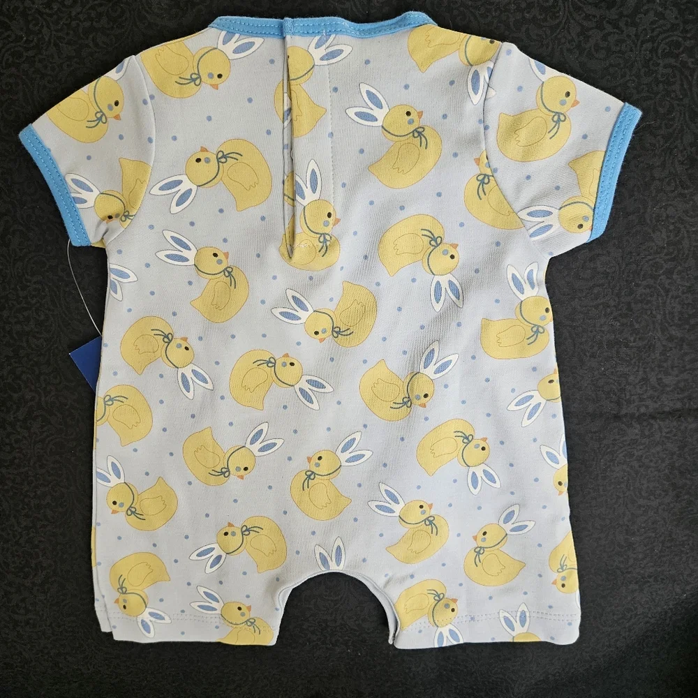 NWT "Mangnolia Baby Bunny Ears Printed Playsuit." 3 Months - Picture 4 of 8